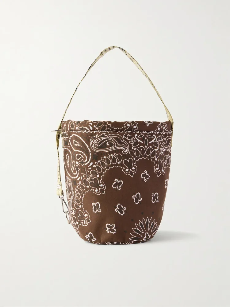 Seau bandana-print cotton tote