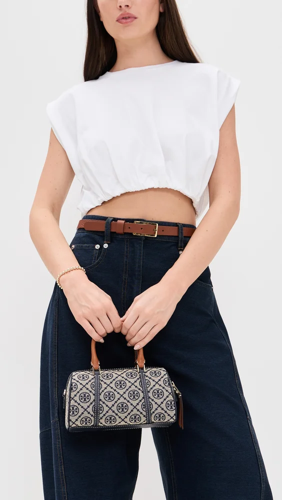 T Monogram Mini Barrel Bag