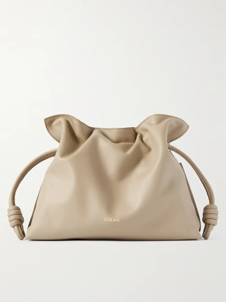 Flamenco leather clutch