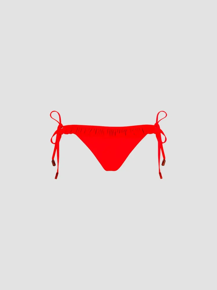 Ruffled Side-Tie Bikini Bottom