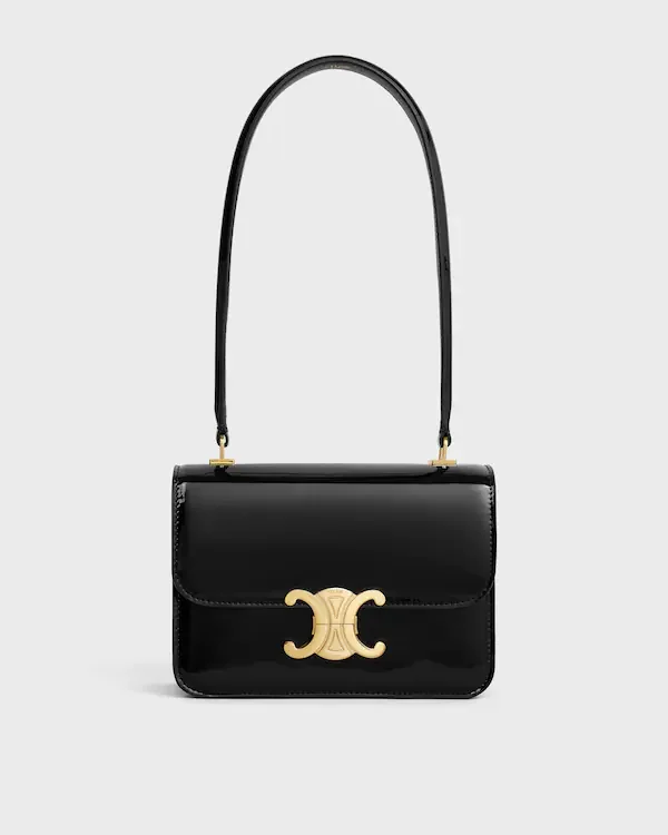 Teen Garance Bag in Patent Calfskin - Black