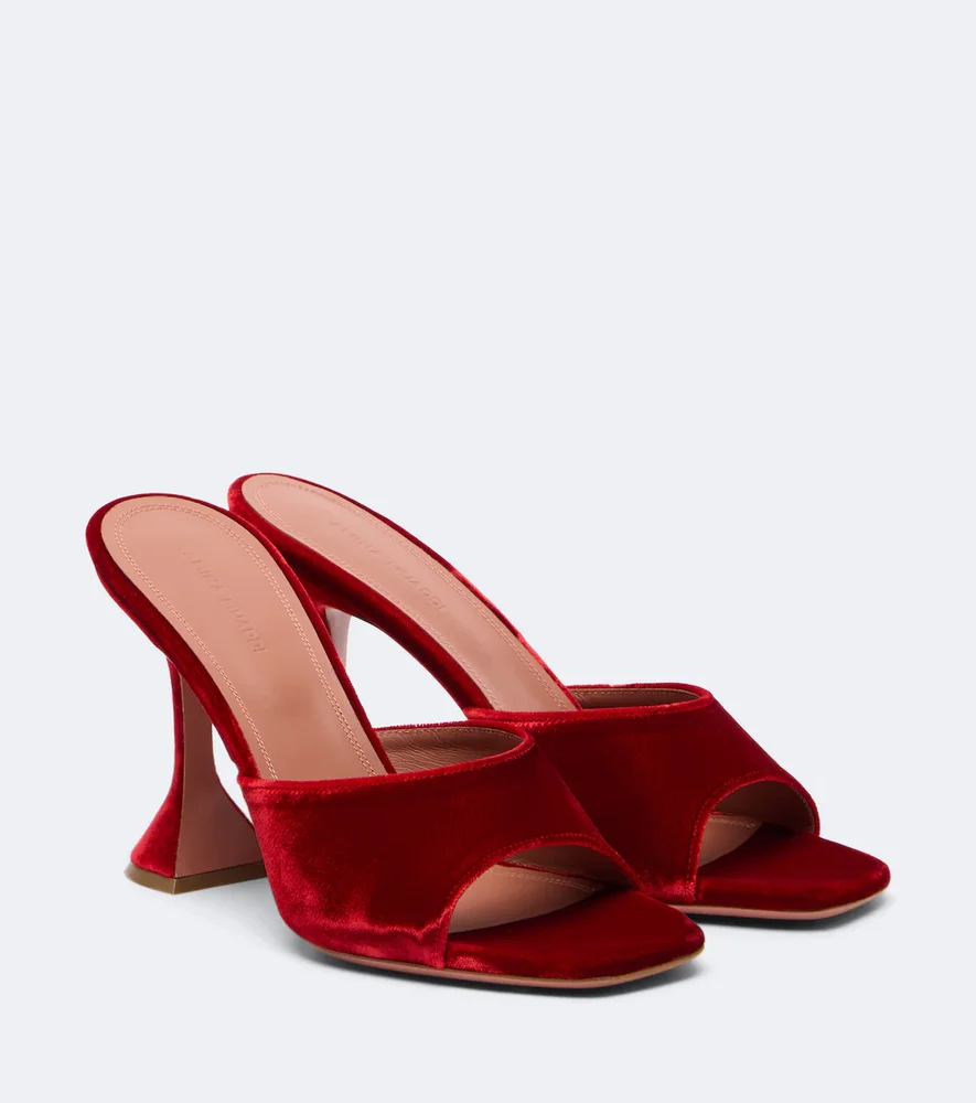 Lupita velvet mules