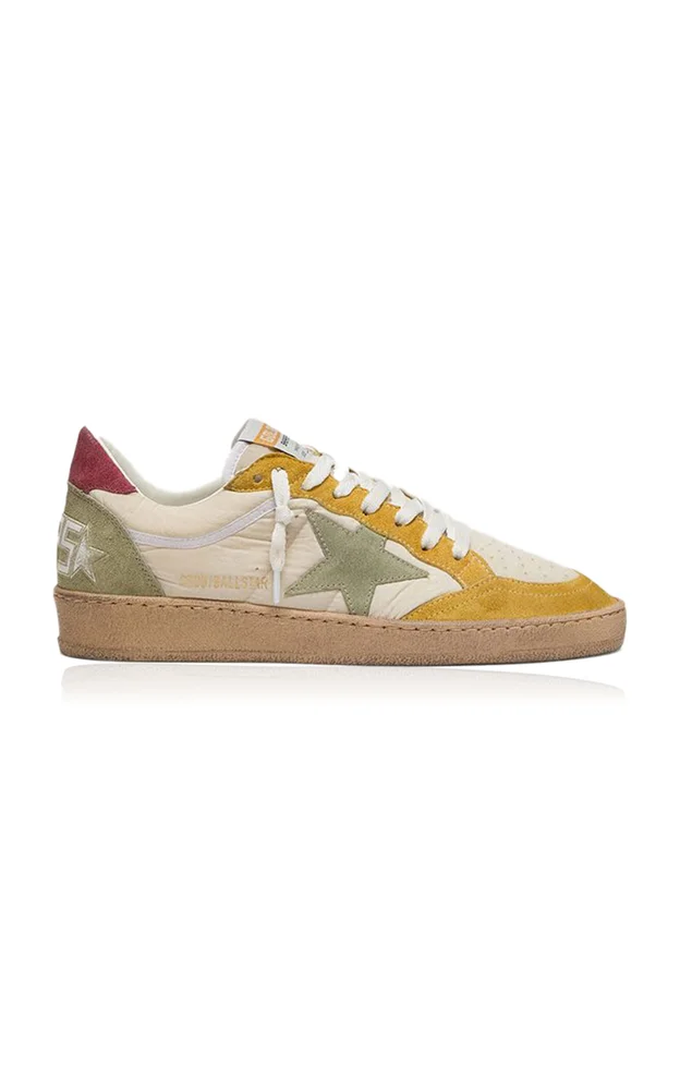 Ball Star Leather-Trimmed Sneakers