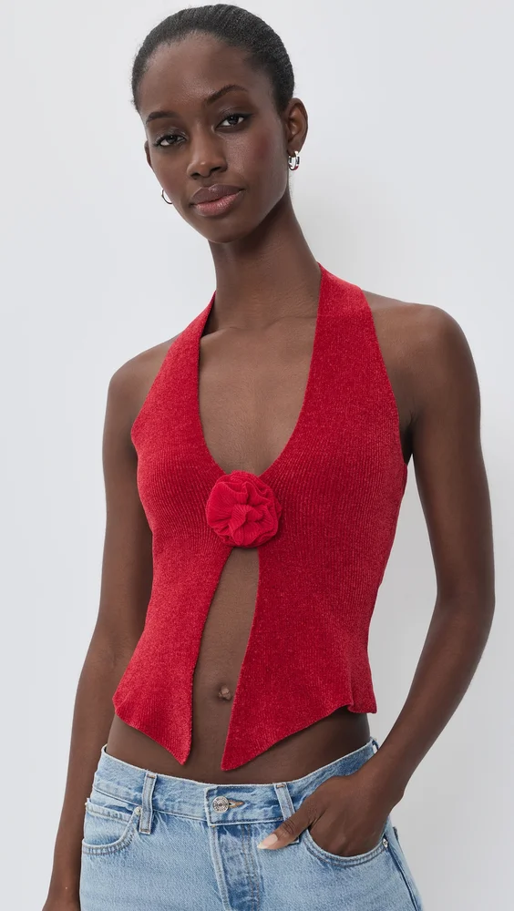Rose Knit Top