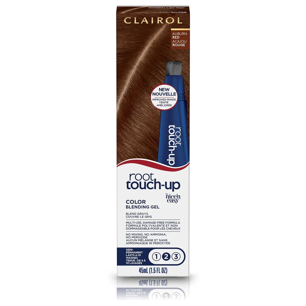 Root Touch-Up Semi-Permanent Hair Color Blending Gel, 5R Auburn Red