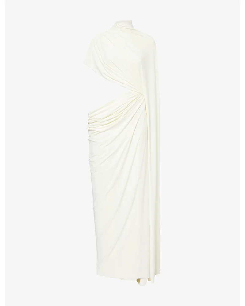 The Daphne Draped Stretch-Woven Maxi Dress