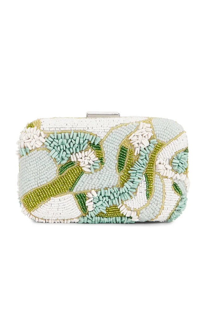 Beaded Floral Clutch