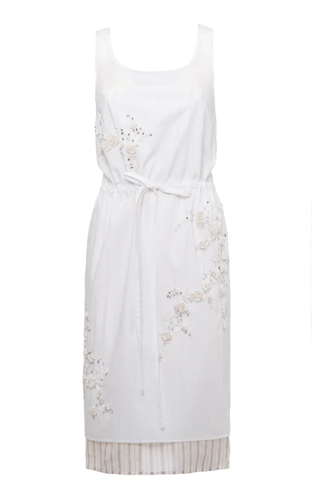 Balloon Cotton-Blend Mini Dress