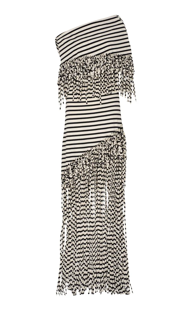 Off-Shoulder Cotton Maxi Dress