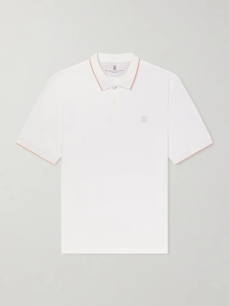 Logo-Embroidered Cotton Polo Shirt