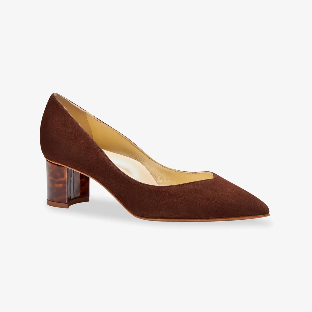 Sarah Flint Perfect Emma Pump :: Espresso Suede