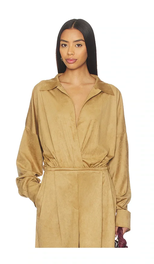 Super Oversized Boyfriend Shirt Bodysuit Norma Kamali