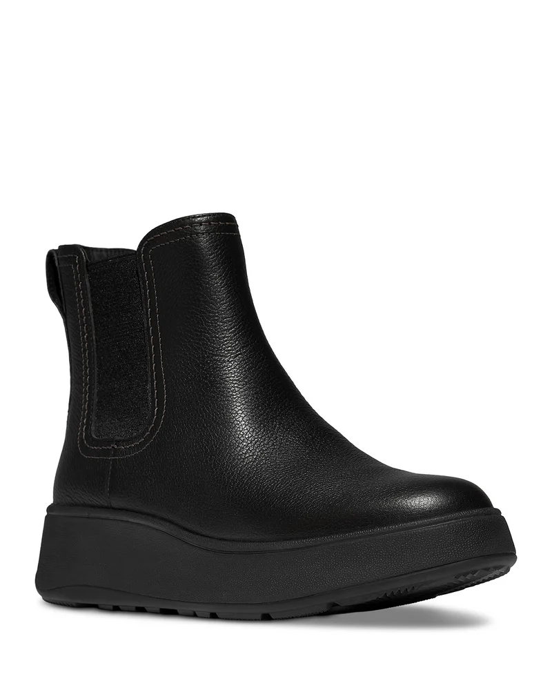 Women's F-Mode Stitch Warm Tumbled Leather Chelsea Boots