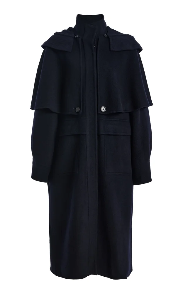 Lona Double-Faced Wool Hooded Coat