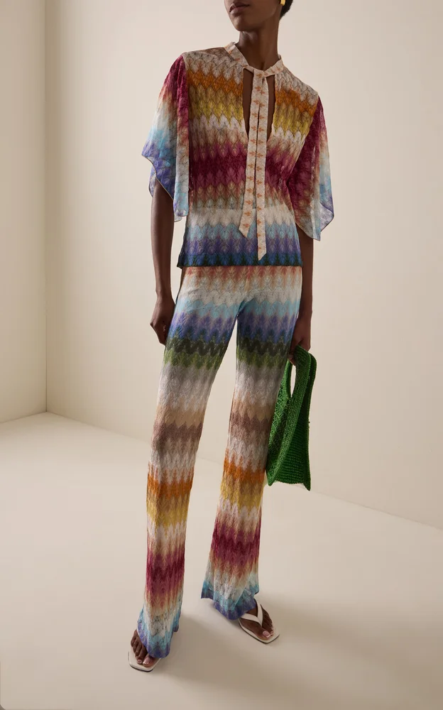 Knit Tie-Neck Top