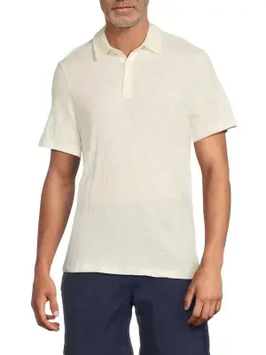 Onia Slub Textured Cotton Polo Shirt