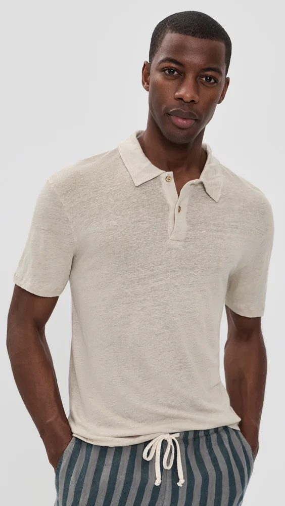 Linen Knit Polo