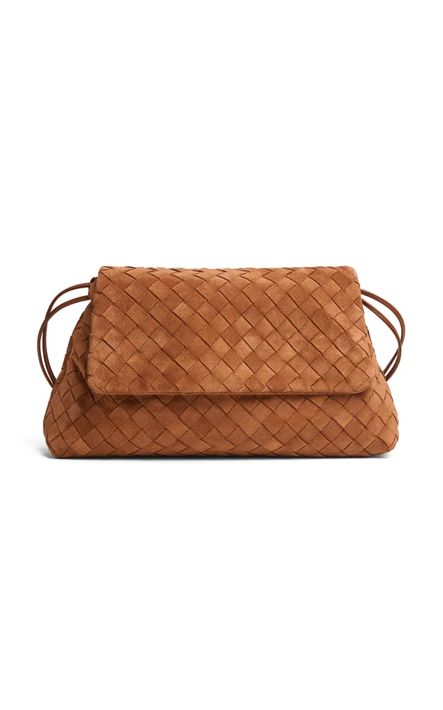 Giorno Intrecciato Suede Bag