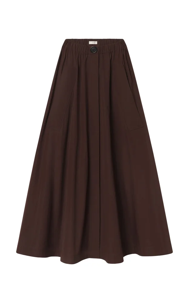 Cotton Sateen Parachute Skirt