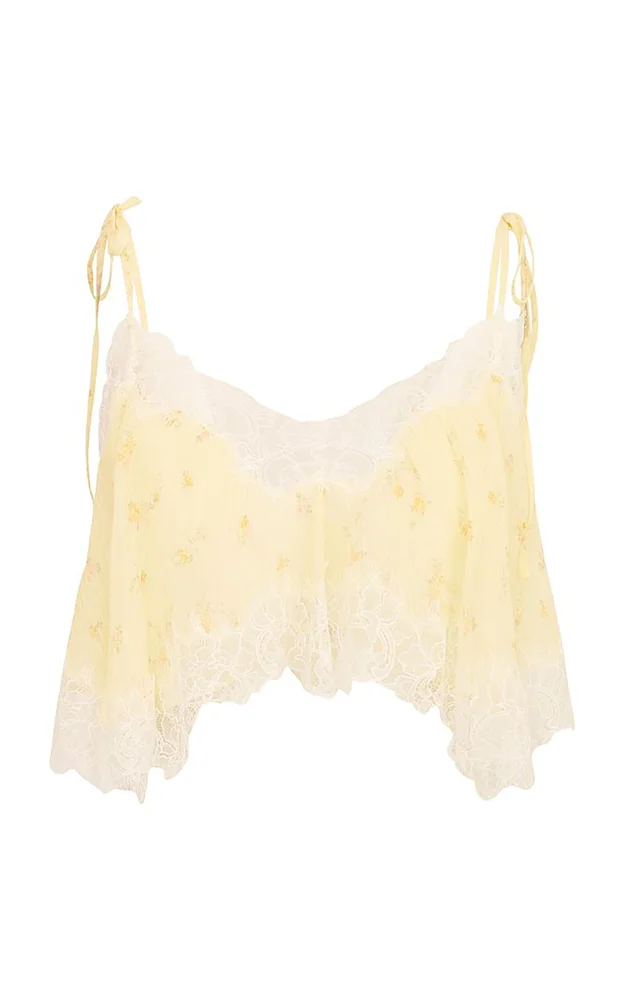 Elysia Silk Blend Cropped Top