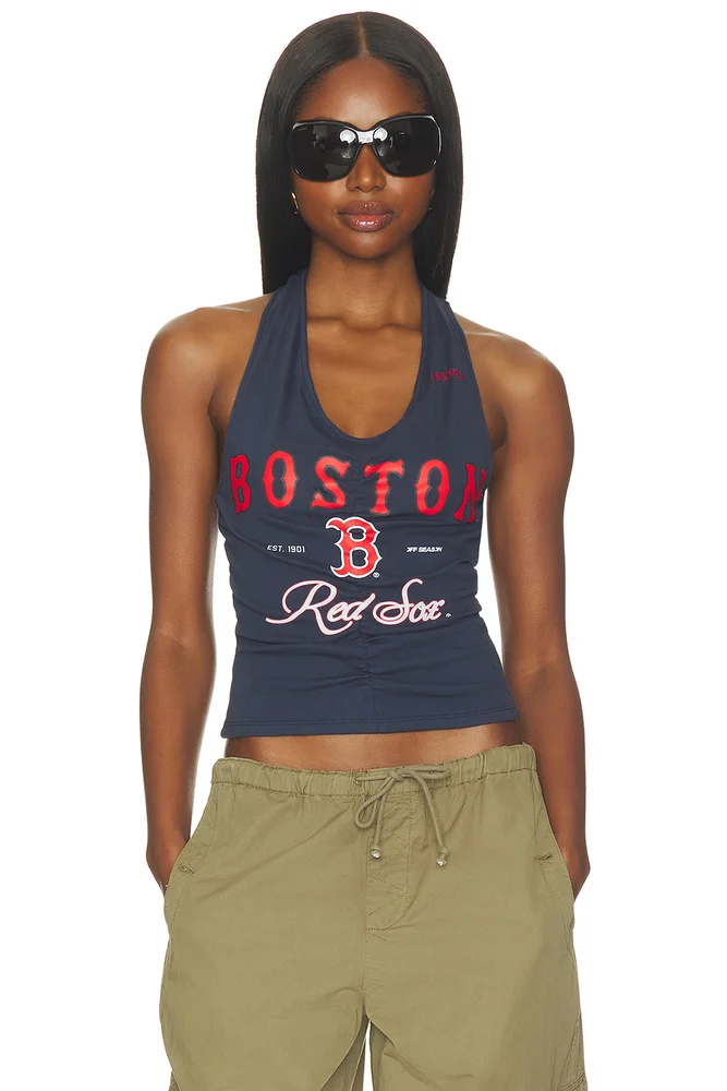 Boston Red Sox Ruched Halter Top