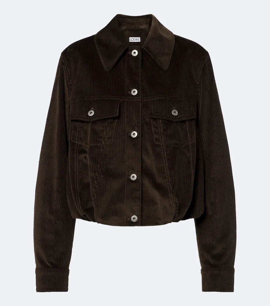 Cotton corduroy blouson jacket