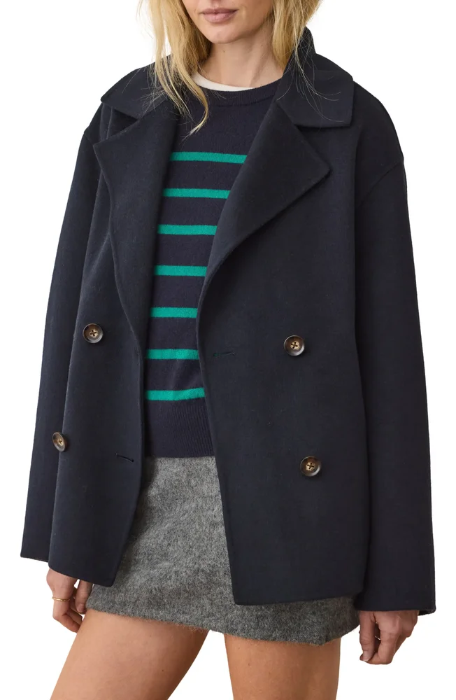 Colette Wool Blend Peacoat