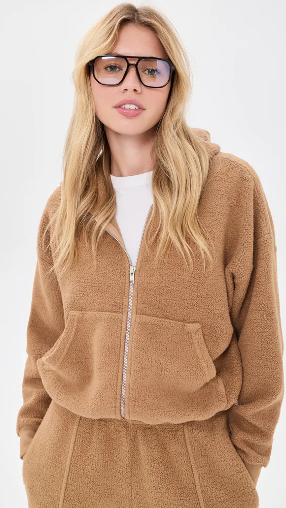 Rosie Reversed Zip-Up Hoodie