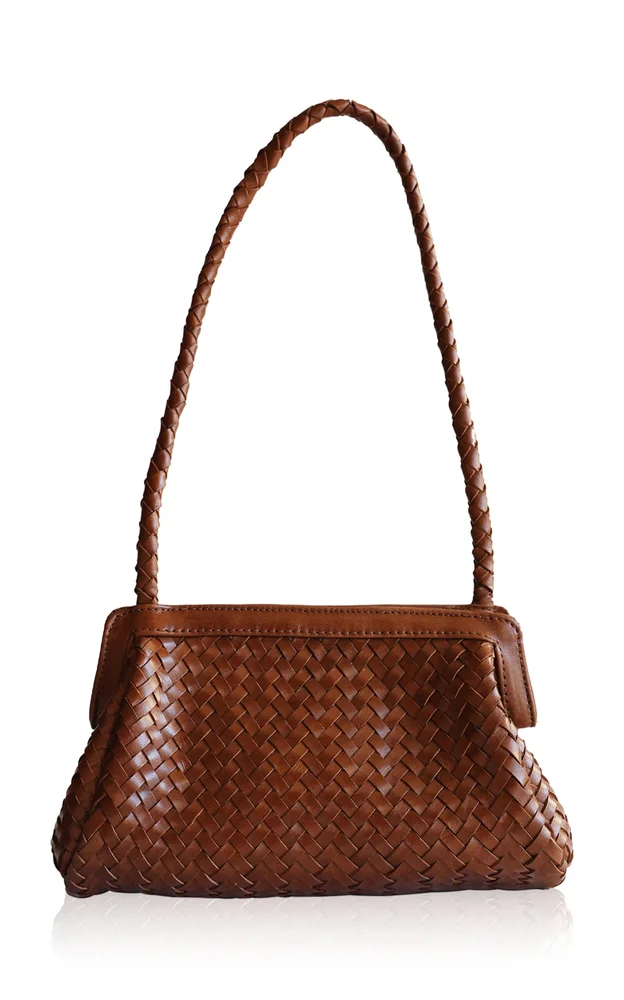 Nille Petite Braided Leather Shoulder Bag