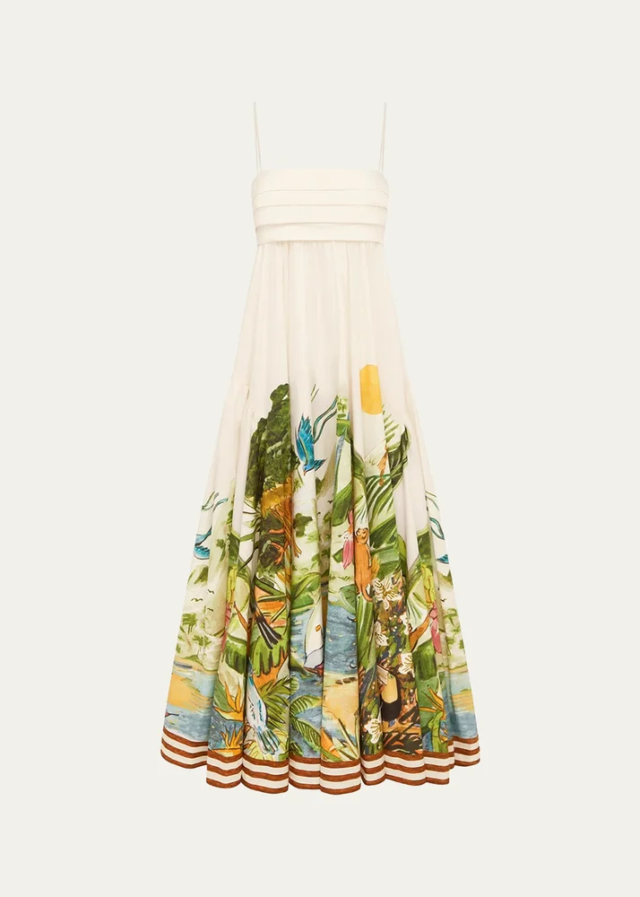 ALÉMAIS Toucan Tango Midi Dress