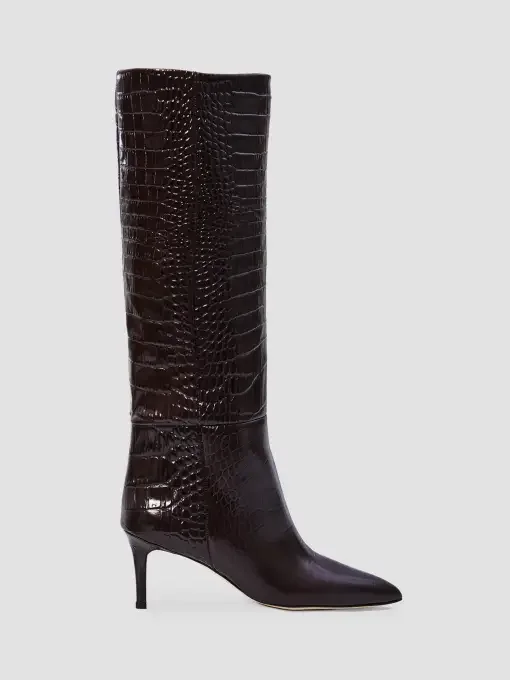 Stiletto 60MM Snake-Embossed Boots