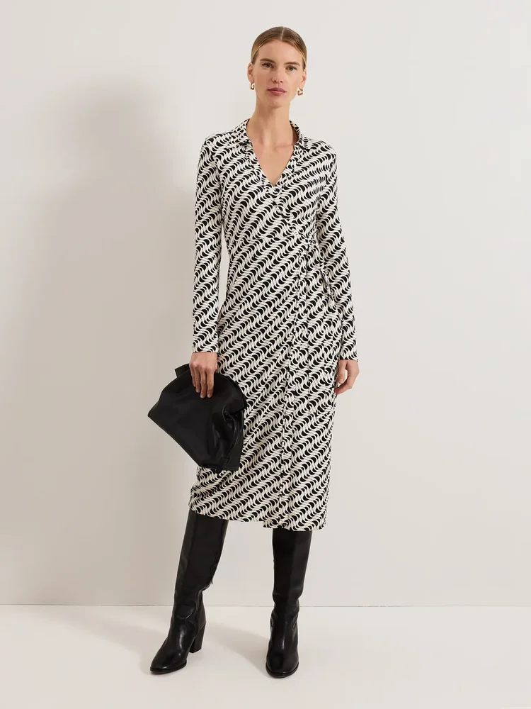Gina Geo Wrap Dress