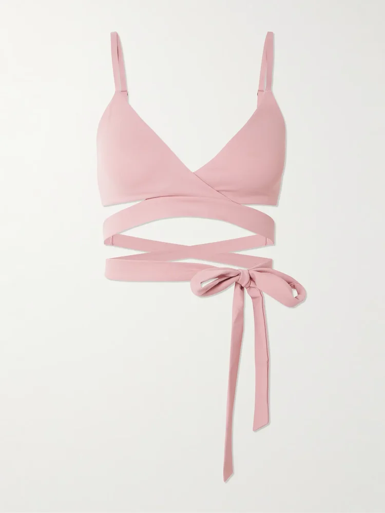 + Nike Wrap Front Bra - Himalayan