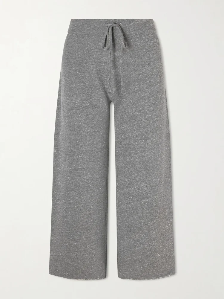 Kiki cropped jersey track pants