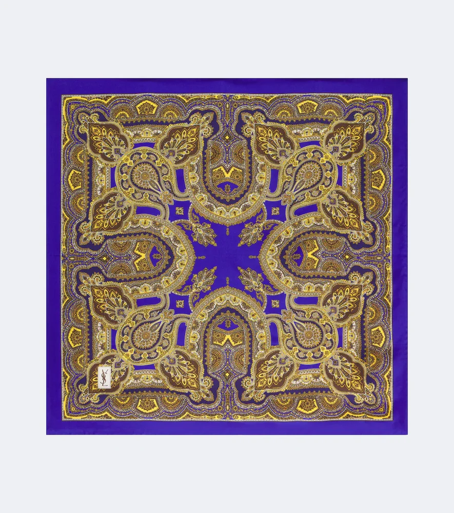 Paisley Silk Twill Scarf
