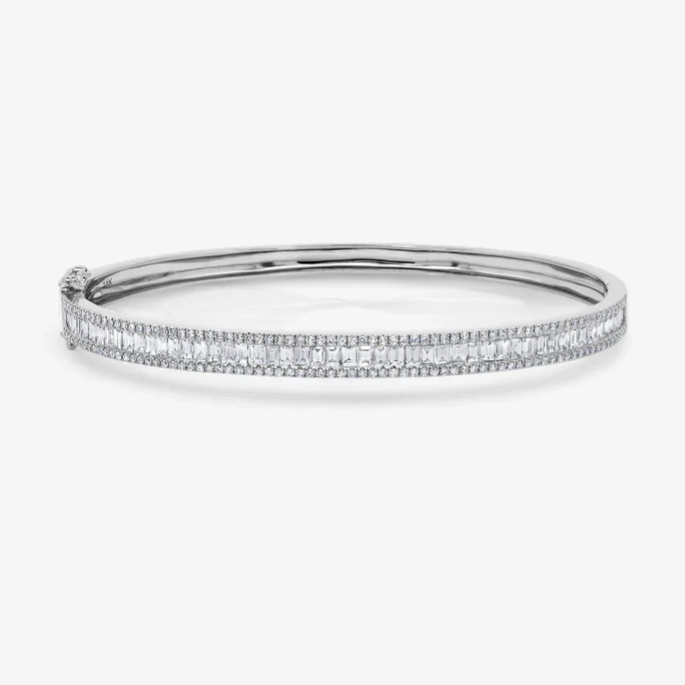 Ivy Diamond Baguette Bangle