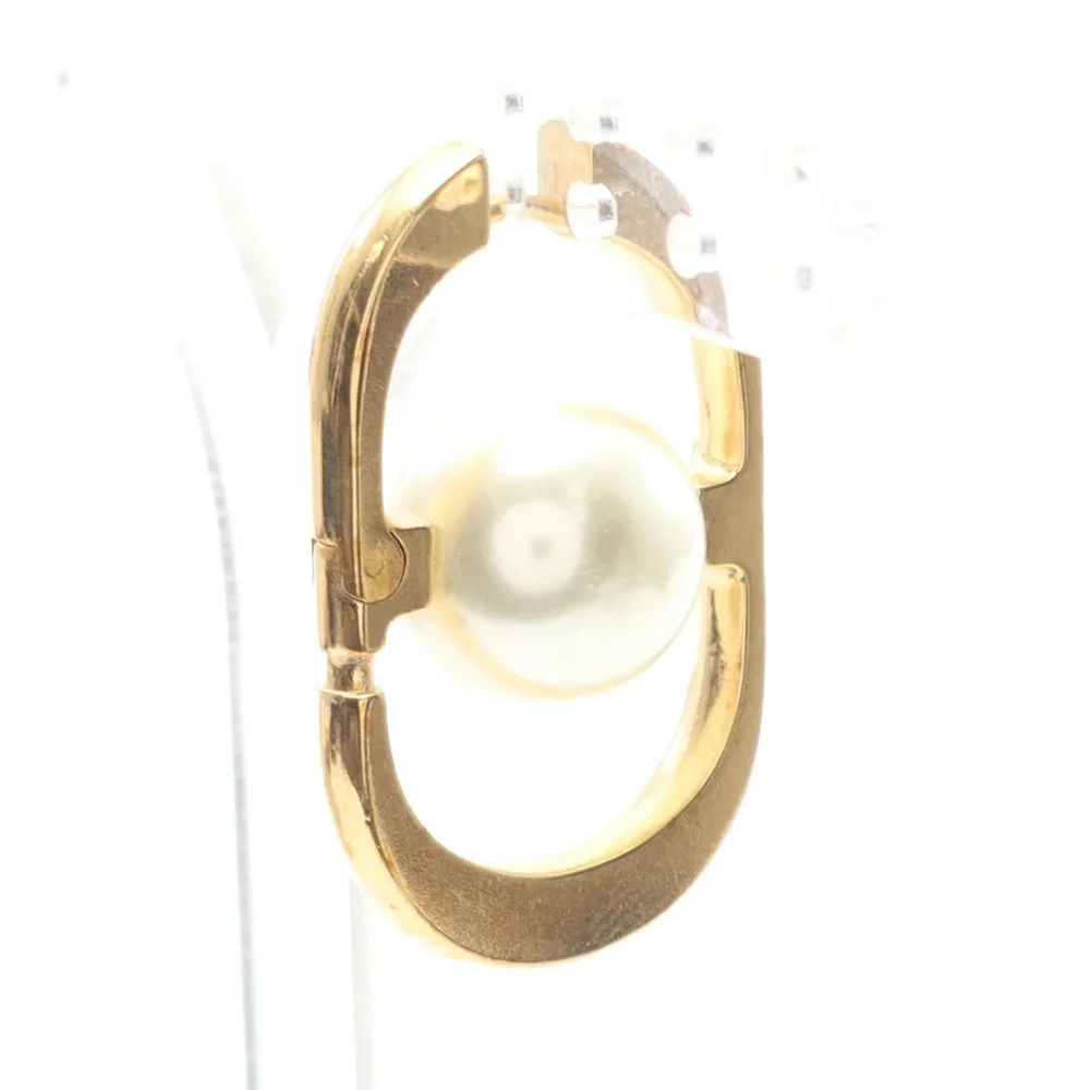 Pre-Owned Pearl Earrings Gold and Artificial Pearl