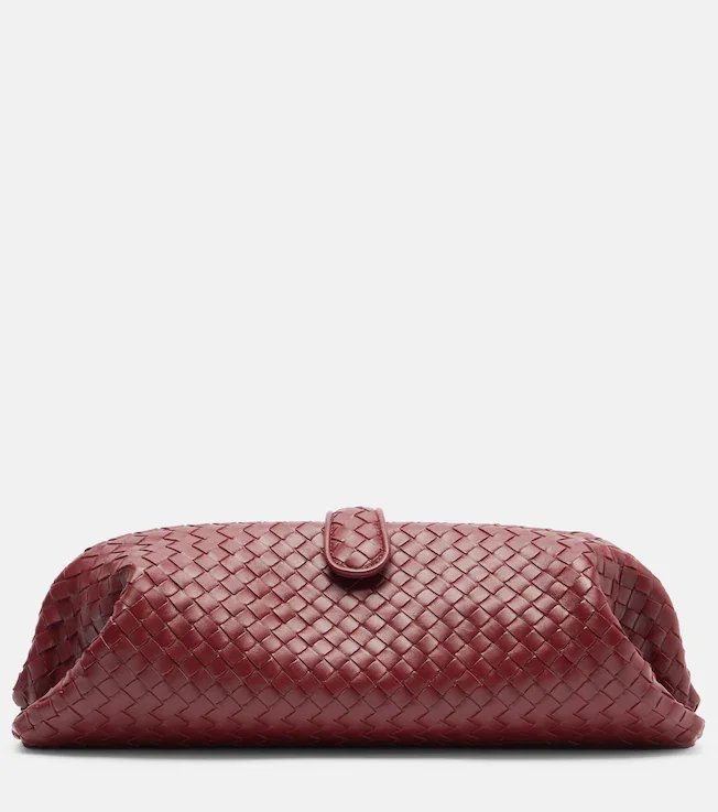 Lauren 1979 Intrecciato leather clutch
