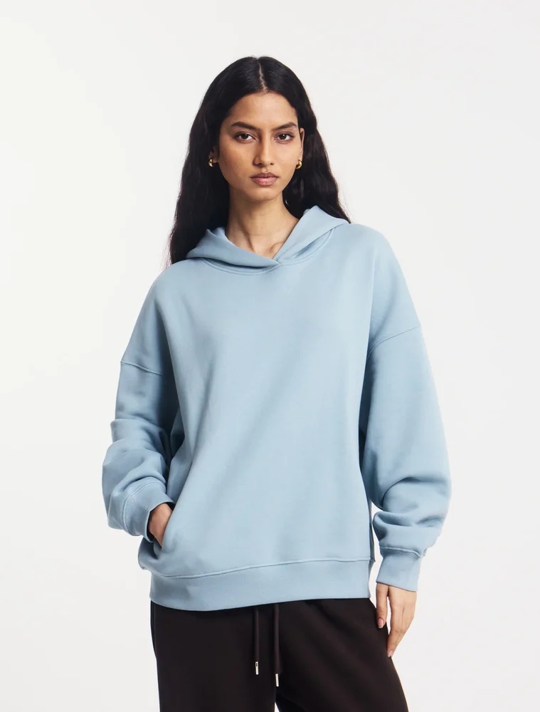 Oversized Hoodie in Powder Blue