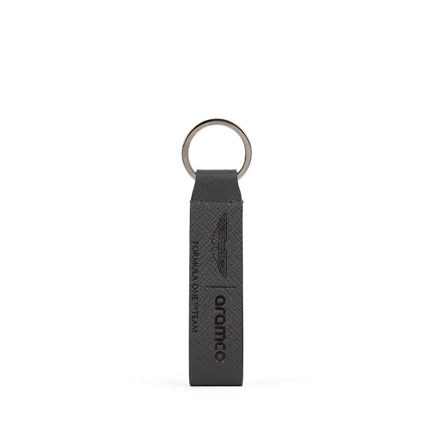 Aston Martin Aramco F1 Team Keyring with Leather Strap