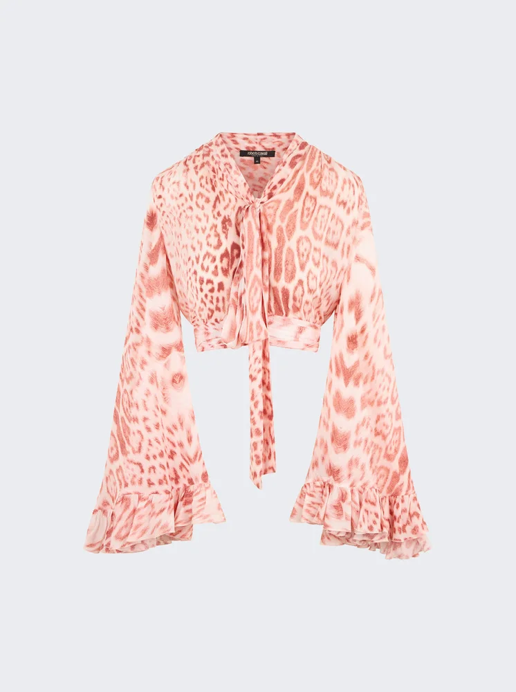 Printed Blouse PINK JAGUAR