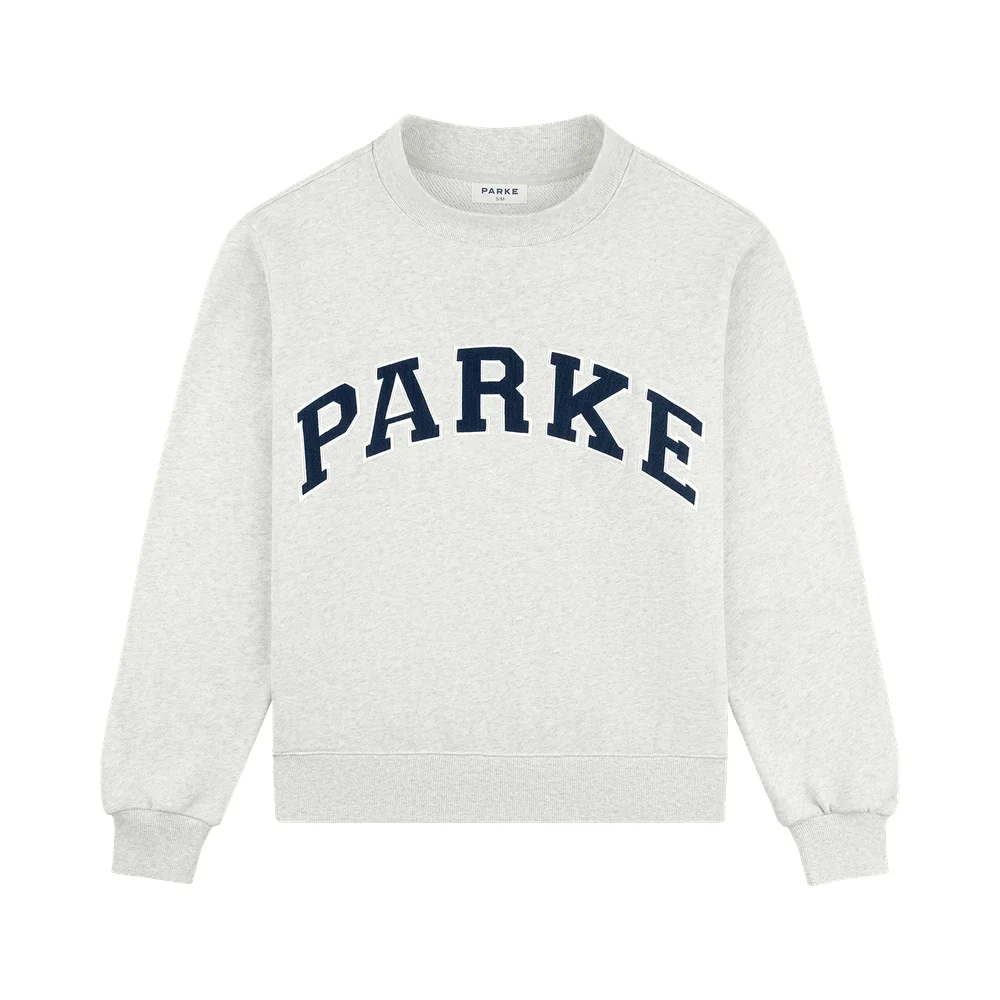 Heritage Parke OG Varsity Mockneck - Heather Grey + Denim