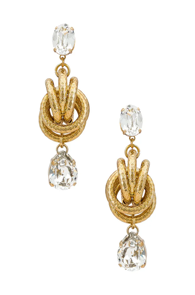 Crystal Knot Earrings
