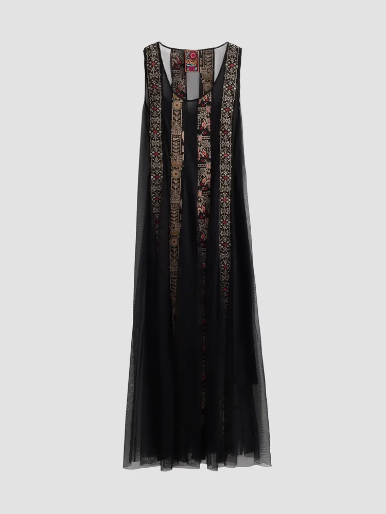 Ilenia Mesh Maxi Slipdress
