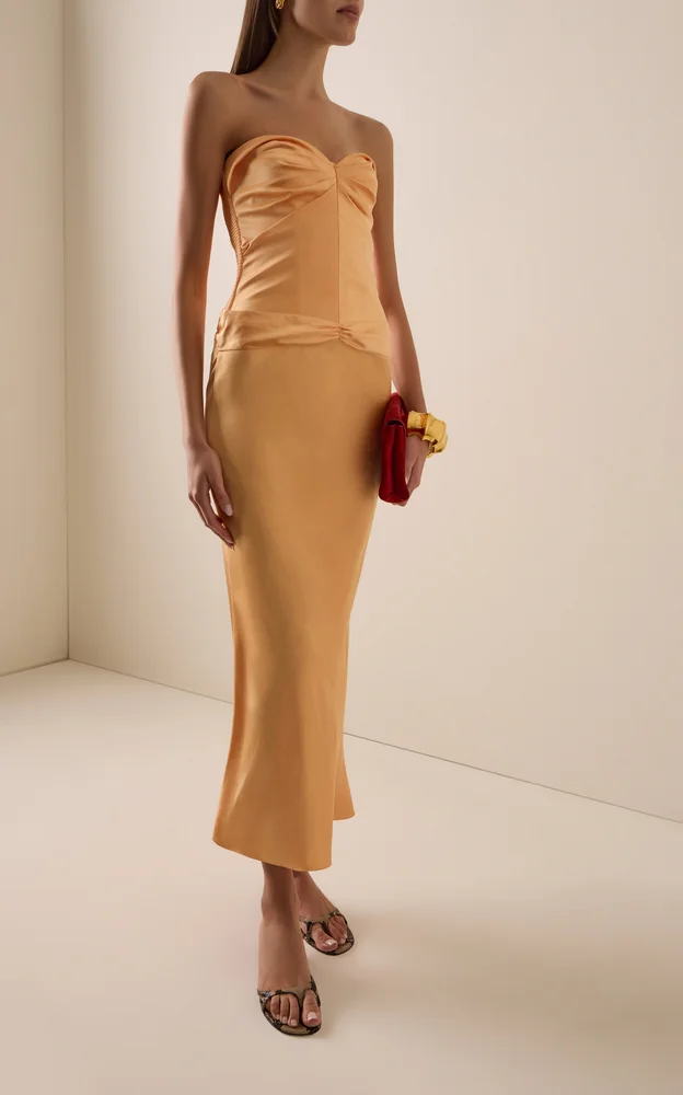 Diana Satin Midi Dress