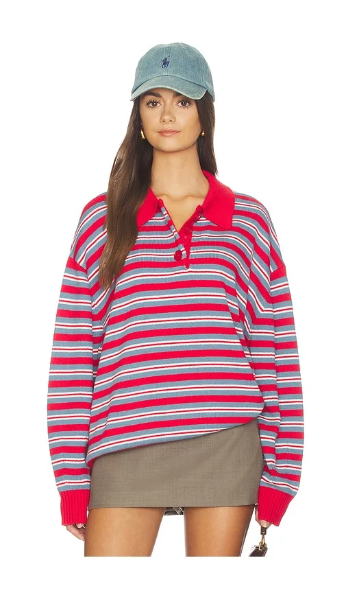 Henley Pull Over Sweatshirt