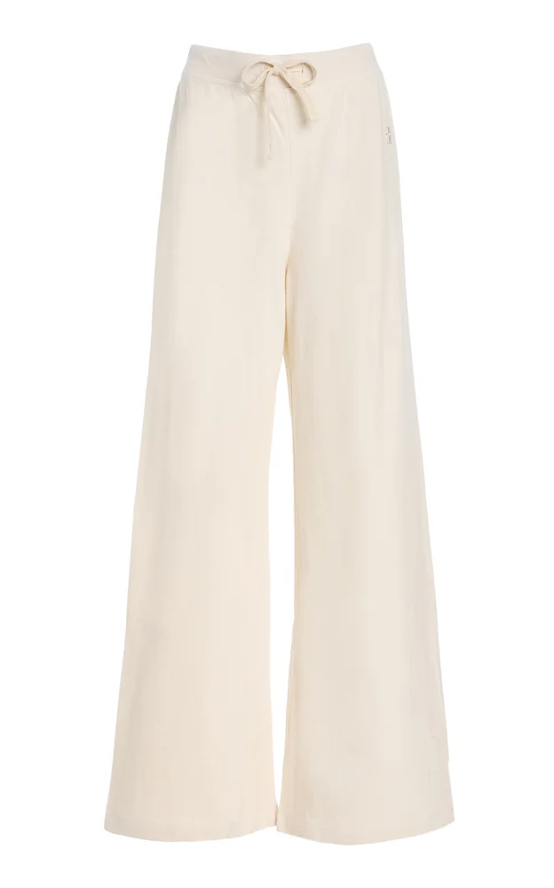 Cotton Wide-Leg Sweatpants
