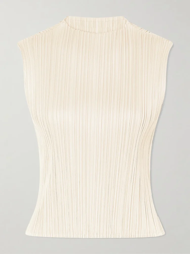 August plissé tank