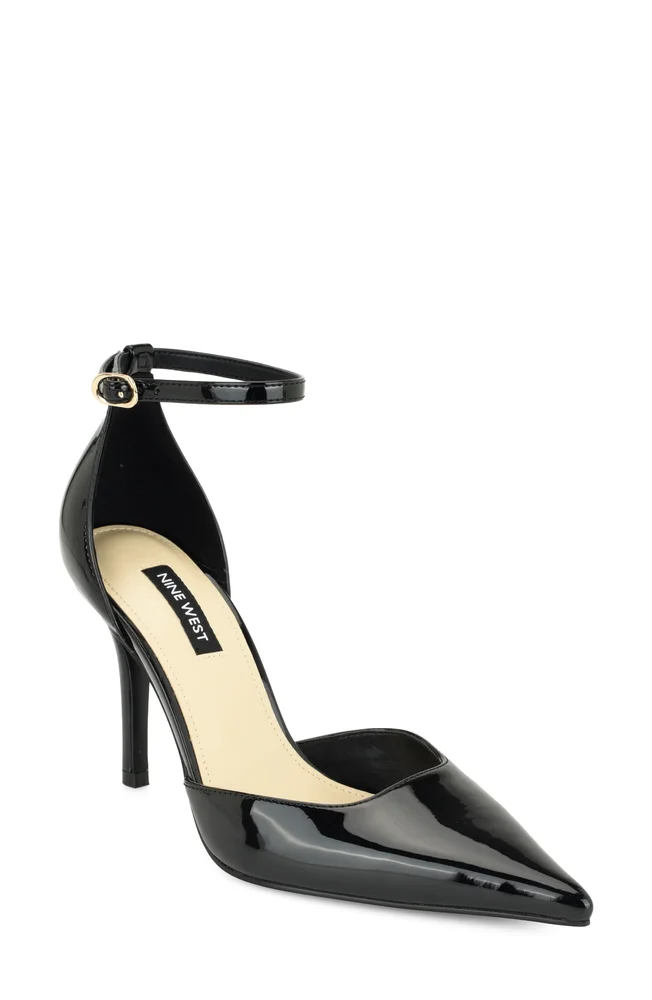 Graysin Faux Leather Pointed Toe Pump