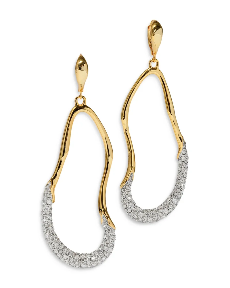 Solanales Crystal Open Drop Earrings